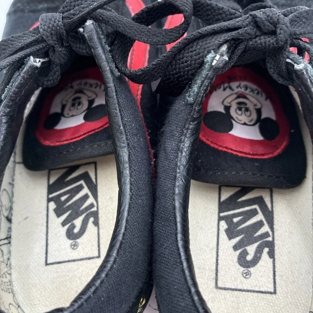 Vans Old Skool Disney Mickey Mouse 90th Anniversary Black Sneakers Mens 4.5 W 6